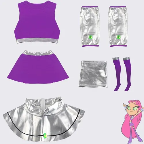 Disfraz De Starfire De Raven Teen Titans, Disfraz De Starfir