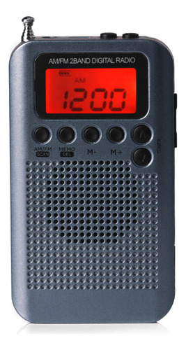 Radio Am Fm De Bolsillo Con Pantalla Digital Hrd-104 Con Con