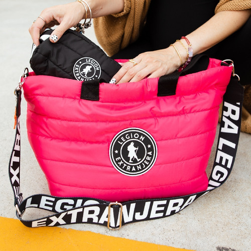Imagen 4 de 10 de Tote Shopper Xl Diamond Rap Rosa