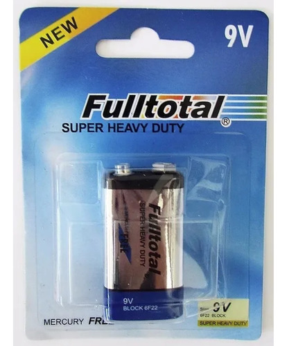 Bateria 9v Fulltotal Super Heavy Duty