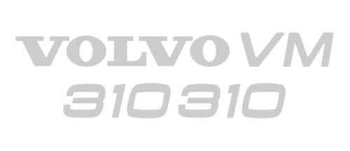 Kit Adesivo Emblema Caminhão Volvo Vm 310 Resinado Relevo