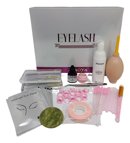 Kit Pestañas 1x1 - Para Aplicación De Extensión De Pestañas Color Blanco Espesor 1 Mm Largo 11 Mm Tipo De Curvatura D