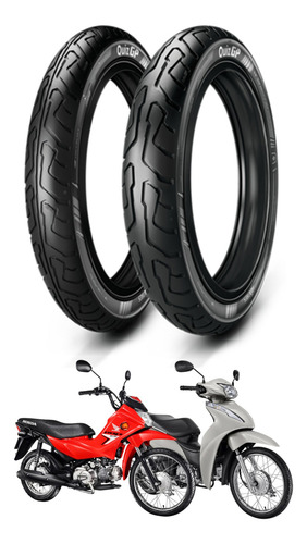 Par Pneu Ira 80/100r14 + 60/100r17 Uso C/c Quiz Gp