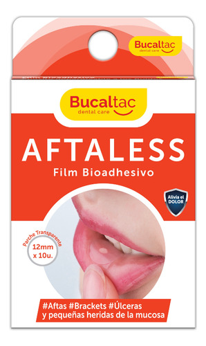 Parche Para Aftas Bucal Tac Aftaless Film Bioadhesivo 10u