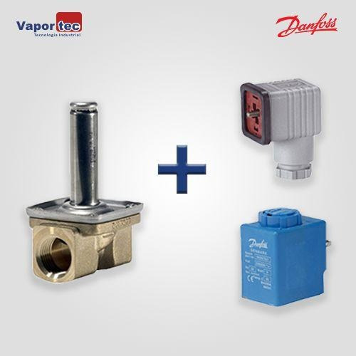 032u1260 + 042n7523 Válv. Solenoide Ev220 220v 3/4 Danfoss