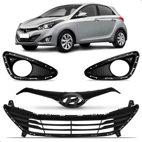 Kit Grades E Molduras Para Hyundai Hb20 2013 2014 2015