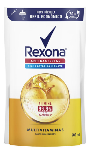 Sabonete líquido Rexona Antibacterial 200 ml