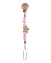 Comprar Portachupetes Silicona Y Bambu Estrella