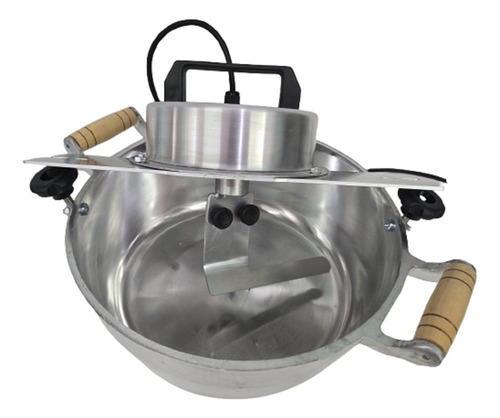Panela De Caramelizar De 4 Litros Grãos, Castanhas, Amendoim Cor Alumínio Frequência 50/60hz 127/220V Automática