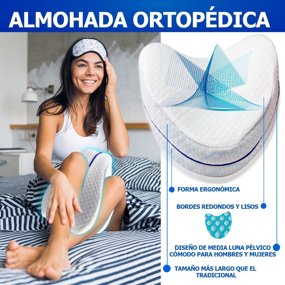 elevación del pie cómodo cojín anti-presión para las piernas Almohada de apoyo de espuma para la rodilla Almohada de apoyo para dormir de lado Almohadas para piernas mujeres embarazadas rodilla
