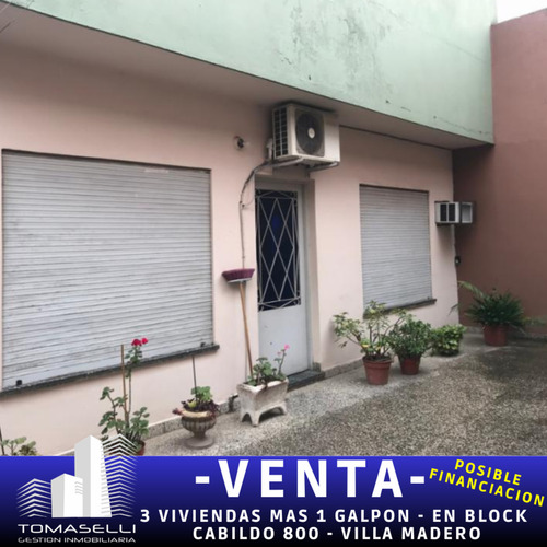 Venta - 3 Viviendas Mas 1 Galpon - En Block