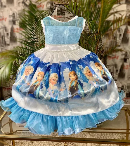 Vestido Temático Frozen