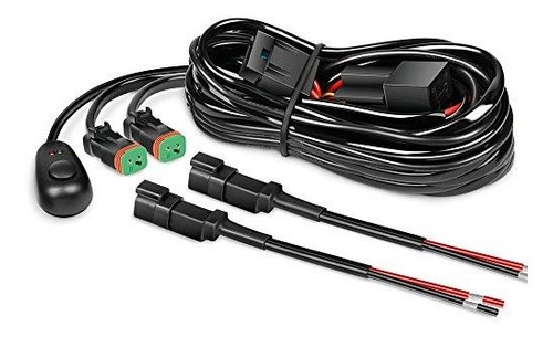 Nilight 16awg Kit De Cables De Conector D Con Barra De Luz L