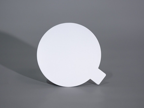 Imagen 1 de 1 de Disco Plastificado Ppm Blanco Mate D. 8cm C/pestaña (x200u)