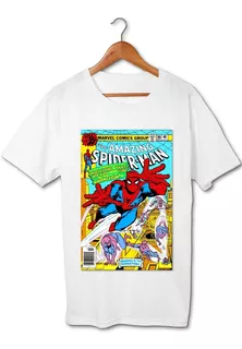 Spiderman Peter Parker Portada Comic Remera Friki Tu Eres