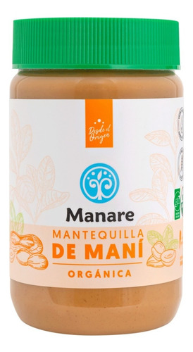 Mantequilla De Maní Orgánica 360 G - Manare