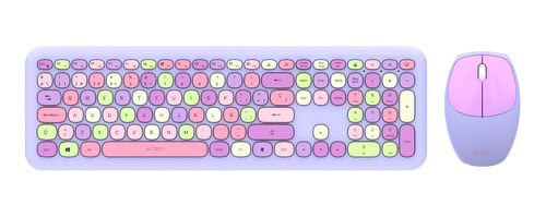 Kit Teclado Y Mouse Acteck Chic Colors Mk475 Ac-935173