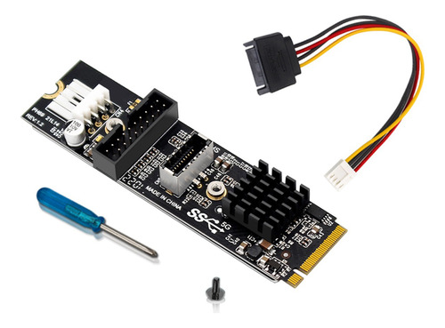 Tarjeta Elevadora M.2 Mikey Pcie A Usb 3.1 Frontal De 5 Gbps