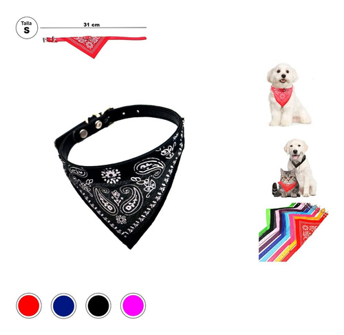 Collar Para Gato / Perro Con Pañuelo - Talla S