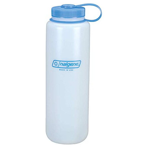 Nalgene Hdpe Botella De Agua De Boca Ancha, Transparente, 48