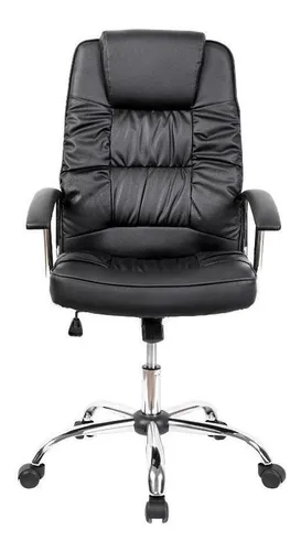 comprar Cadeira de escritório Travel Max Denver ergonômica preta com estofado de poliuretano