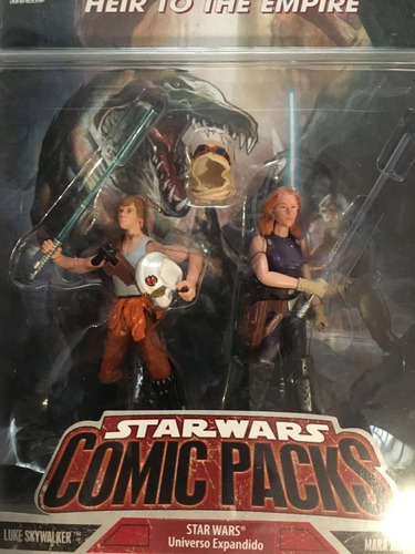 Mara Jade Y Luke Skywalker Star Wars Comic Packs Hasbro 2007 (Usado)