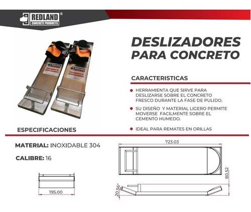 Imagen 4 de 6 de Deslizadores De Acero Inoxidable Para Concreto