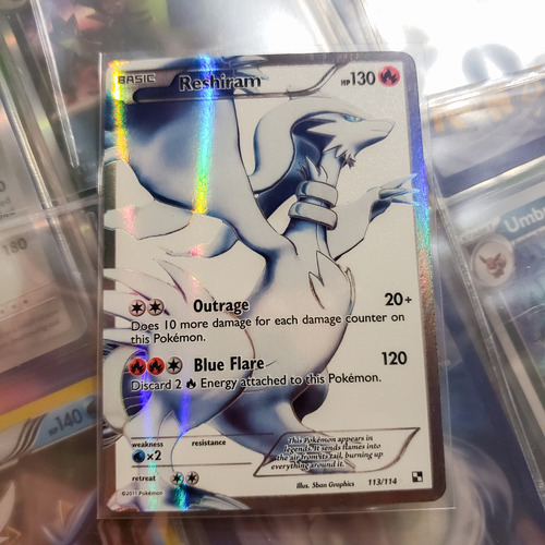 Reshiram Pokemon Black & White - Ultra Rara Reshiram Black And White - Full Art Inglés