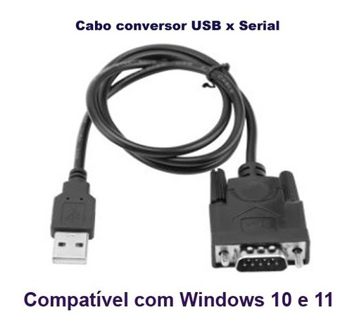 Cabo Conversor Usb X Serial - Ch340 Compatível Win 10 E 1 1 