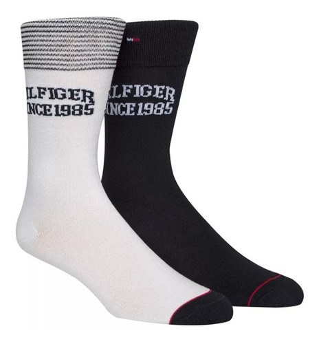 Pack-2pz Pares Tommy Hilfiger Calcetines Largos Original