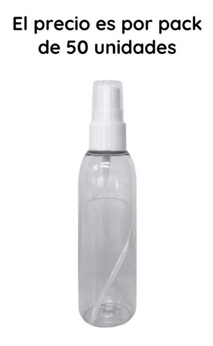 Imagen 2 de 10 de Botellas Plasticas Pet 75 Cc X 50un Con Spray Rociador