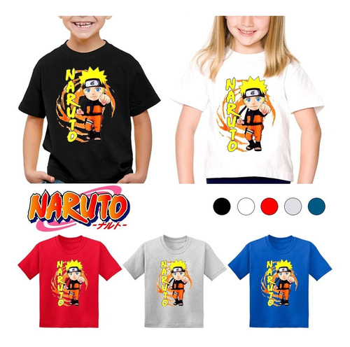 Camiseta Gráfica Naruto Boys Chibi Fist Paquete De 2, Tallas