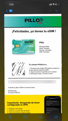 Venta De Esim Pillofon