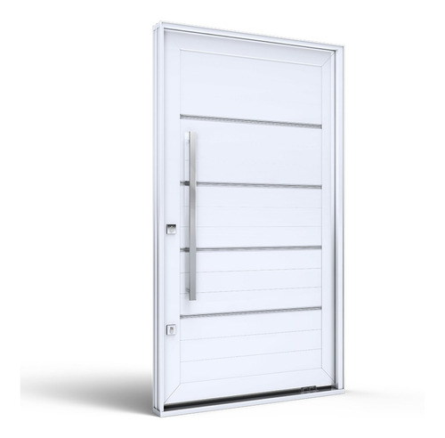 Imagem 1 de 5 de Porta De Alumínio Pivotante Com Friso 225cmx130cm Ewt