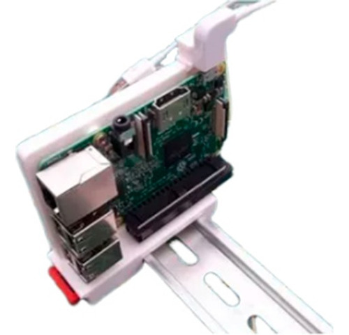 Suporte Fixador De Raspberry Pi Para Trilho Din
