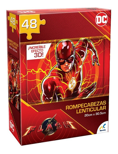 Dc The Flash Rompecabezas Lenticular 48pz Novelty