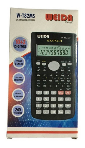 Calculadora Weida Cientifica Con Tapa Ar1 W-t82ms Ellobo