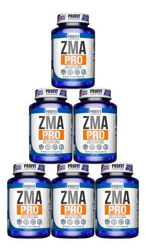 6x Pré Hormonal Testosterona Zma Pro C/ Cromo 90cap - Profit