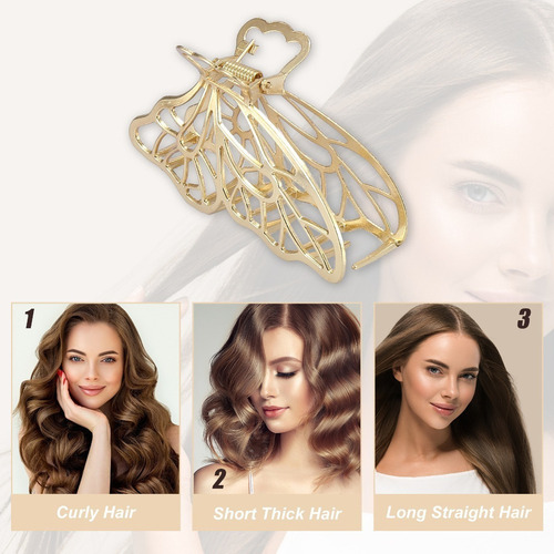 Pinza For Cabello Estilo Mariposa Pinza Pelo 3.2 Pulgadas M