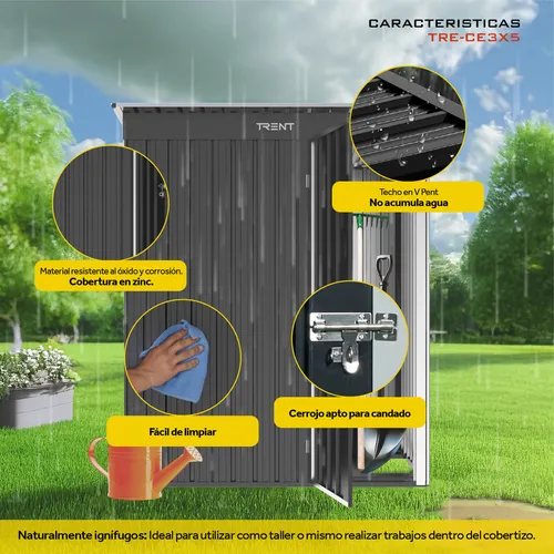 Trent CE3X5 vista trasera acero galvanizado