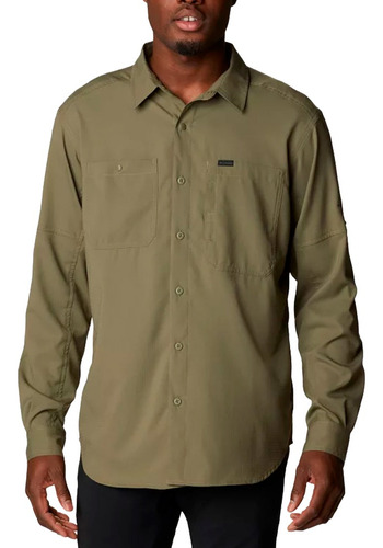 Camisa M/l Silverridge Ii Utilitylite Verde Musgo P Columbia