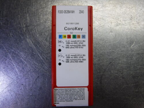Sandvik Carbide Inserts Qty10 R300-0828m-mh 2040 (loc247 Yyz
