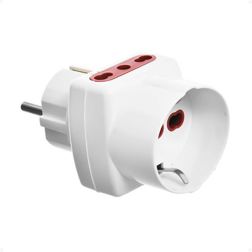 Adaptador Conatel Enchufe Schuko Universal 3 En Línea - Otec