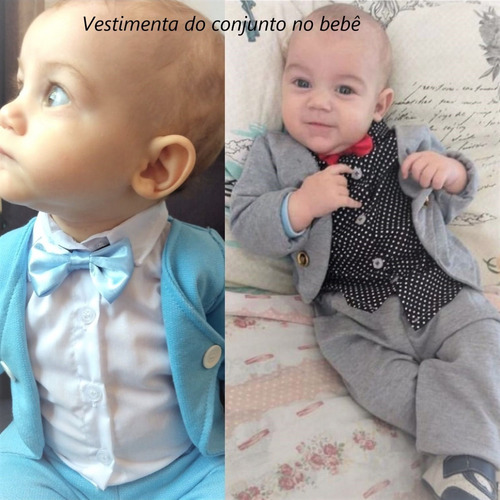 Imagem 7 de 10 de Roupa Menino Infantil Social Pajem Aniversário Casamento
