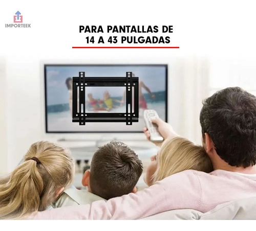 . Soporte Base Pantalla Tv Monitor Vesa Fijo 14-43 Pulgadas