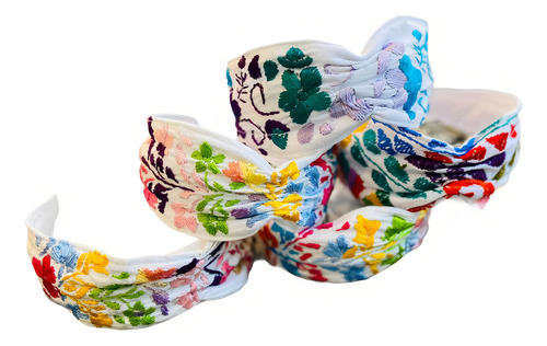 Diademas Artesanales Bordadas Color Negro