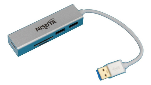 Hub Usb 3.0 X3 Usb + Lector Tarjeta Tf Sd Win Mac Lx Ns Htec