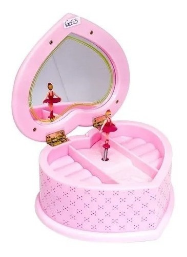 Caja Musical Joyero Con Muñeca Bailarina A Cuerda Corazón