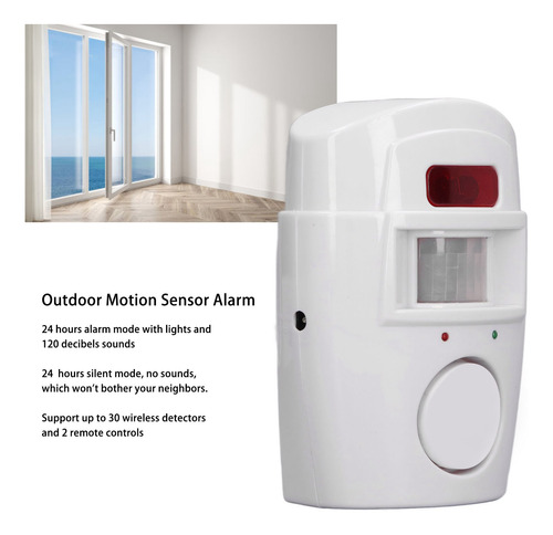 Sonido Antirrobo De Alarma Con Sensor De Movimiento Exterior