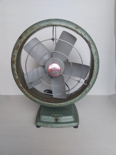 Ventilador Walita Antigo 30 Cm Verde Cinza Plástico 5 (Usado)